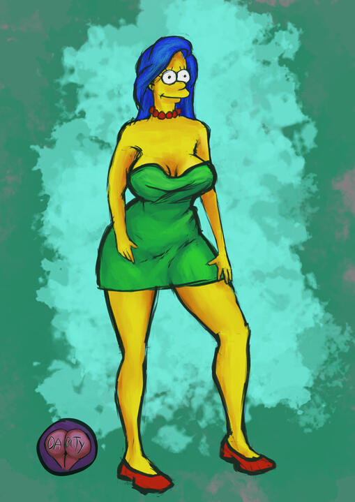 Marge Simpson clothed